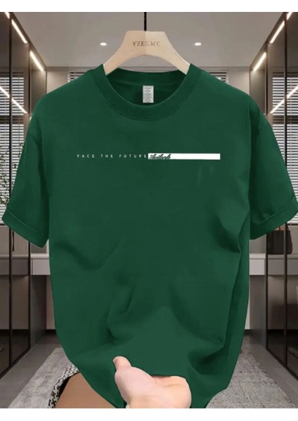 Face To Future Baskılı Oversize Tshirt