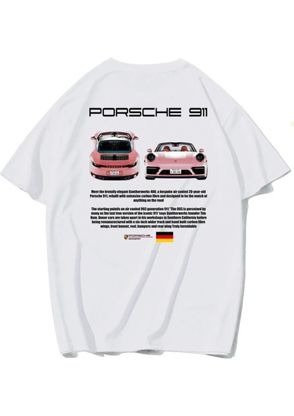 911 Porsche Baskılı Özel Tasarım Unisex Tshirt