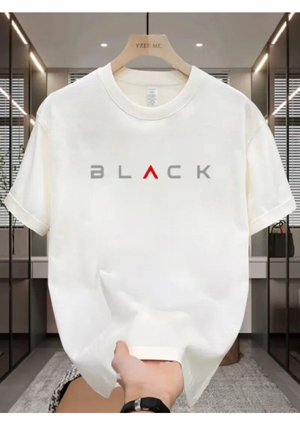 Black Baskılı Özel Tasarım Unisex Tshirt