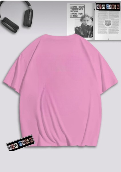 Kadın Pamuklu Kumaş Ön Baskılı Oversize T-Shirt fiyatları