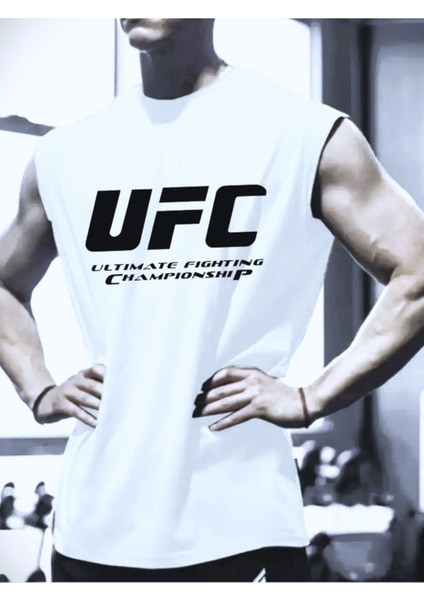 Ufc Tasarım Baskılı Özel Unisex Kolsuz Tshirt
