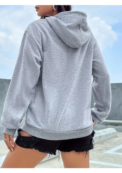 Sweatshirt Kapşonlu Unisex Kışlık Kalın Pamuklu, Şardonlu ve Yumuşacık Kanguru Cepli