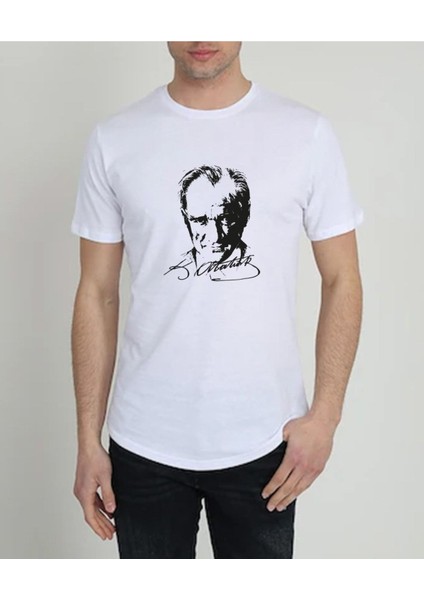 Ataürk Baskılı Original Ünisex Yazlık 2li Siyah ve Beyaz T-Shirt fiyatları