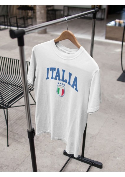 Italya Baskılı Oversize Tshirt