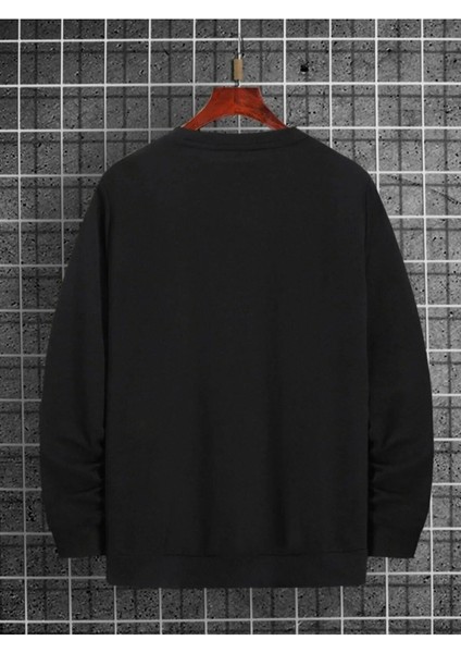 Unisex Chicago Baskılı Bisiklet Yaka Oversize Sweatshirt fiyatları