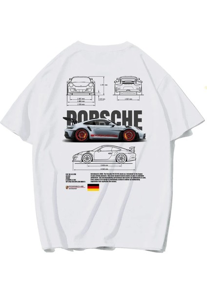 911 Gt3 Rs Baskılı Özel Tasarım Unisex Tshirt