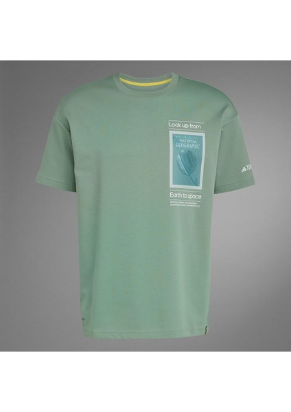 Nat Geo Aeroready Graphic Tee Erkek Tişört Yeşil JD5963