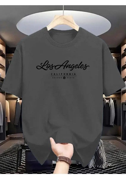 Los Angels Goldenstate Baskılı Oversize Tshirt