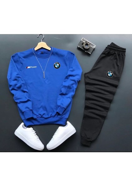 Bmw Baskılı Original Ünisex Kışlık Sweatshirt ve Eşofman Altı 2 Li Set Combin Takım