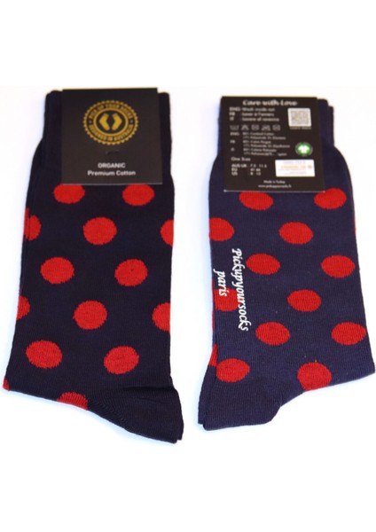 Pick Up Your Socks Organik, Pamuklu, Dikişsiz, Özel Tasarım Erkek Çorap. 41-46 Beden.
