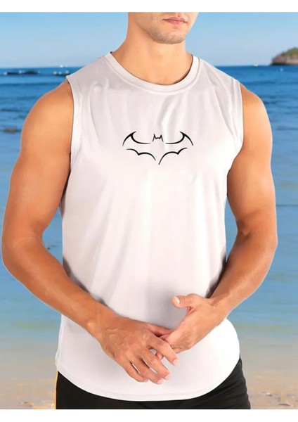 Batman Tasarım Baskılı Özel Unisex Kolsuz Tshirt