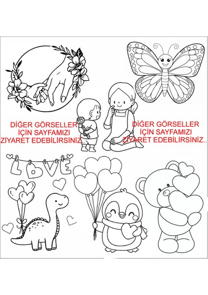 Kelebek Tuval Boyama Seti (A)