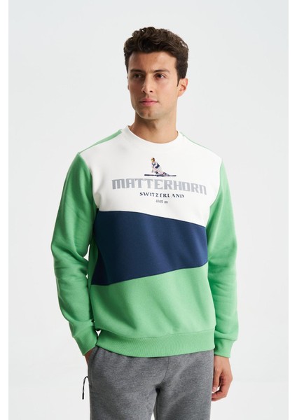 Erkek Regular Fit Çok Renkli Bisiklet Yaka Sweatshirt K28124602801 modelleri