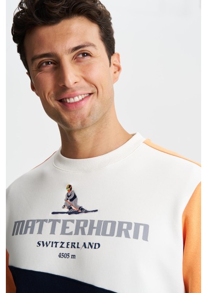 Erkek Regular Fit Çok Renkli Bisiklet Yaka Sweatshirt K28124602801 fiyatları