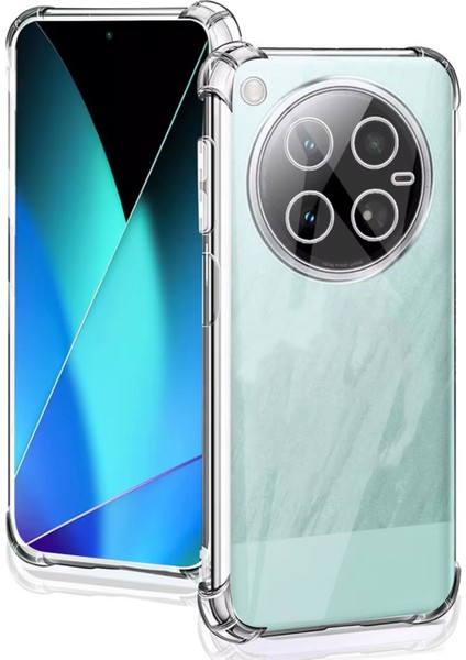 Infinix Zero 40 4g ile Uyumlu Kapak Kamera Korumalı Airbag Antishock Köşe Korumalı Şeffaf Silikon Kılıf