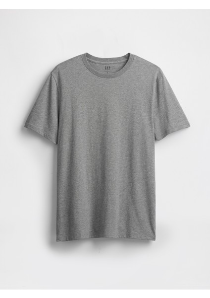 Erkek Gri Jersey Bisiklet Yaka Tshirt