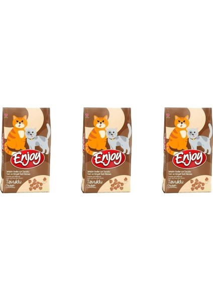 Tavuklu Yetişkin Kedi Maması 1 kg x 3 Adet