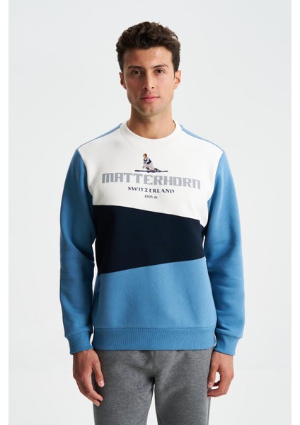 Erkek Regular Fit Çok Renkli Bisiklet Yaka Sweatshirt K28124602801