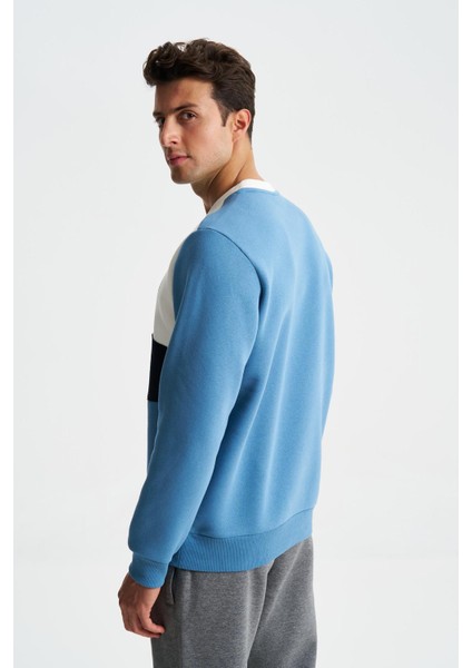 Erkek Regular Fit Çok Renkli Bisiklet Yaka Sweatshirt K28124602801