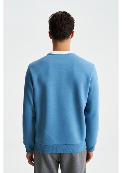 Erkek Regular Fit Çok Renkli Bisiklet Yaka Sweatshirt K28124602801