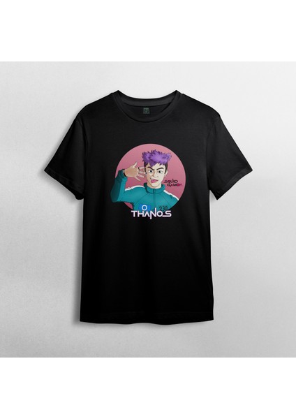 Squid Game Thanos %100 Pamuklu Bisiklet Yaka T-Shirt Model 1 fiyatları