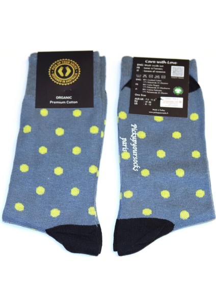 Pick Up Your Socks Organik, Pamuklu, Dikişsiz, Özel Tasarım Erkek Çorap. 41-46 Beden.