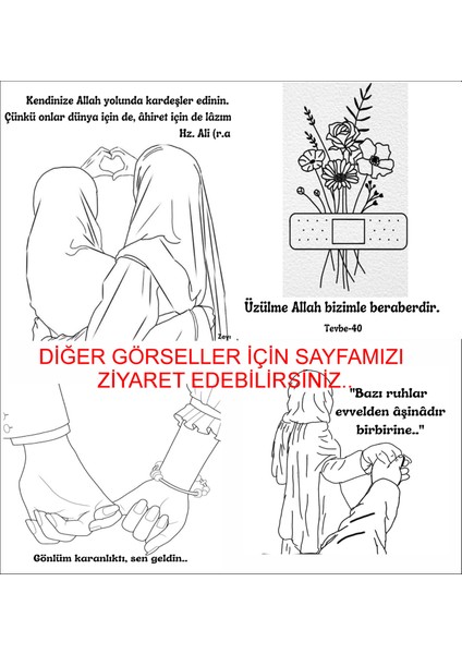 Anne Kız Şarj Tuval Boyama Seti (T12)