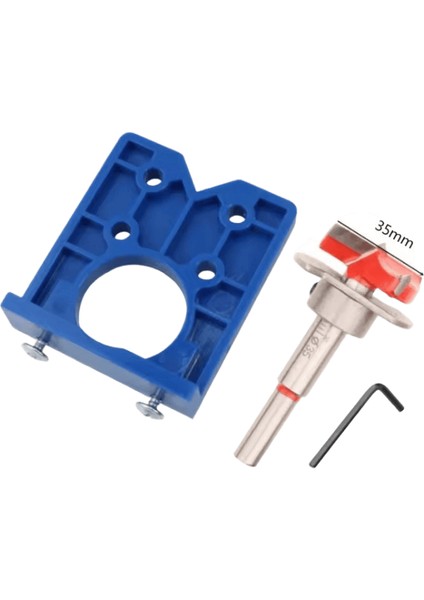 35MM Menteşe Delik Jig Matkap Kılavuzu Seti Dıy Ağaç Işleme Kapı Delik Açıcı Gizli Menteşeler Kılavuzu Kapı Testere Dolabı Aksesuarları Aracı Renk: B (Yurt Dışından)