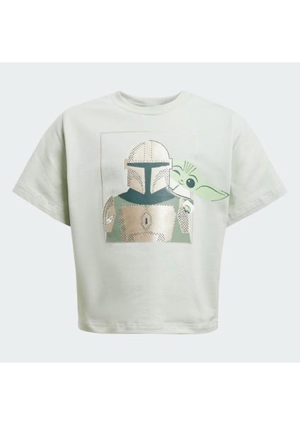 x Star Wars The Mandalorian Tee Set Bebek Tişört- Şort Takımı Yeşil JF3648