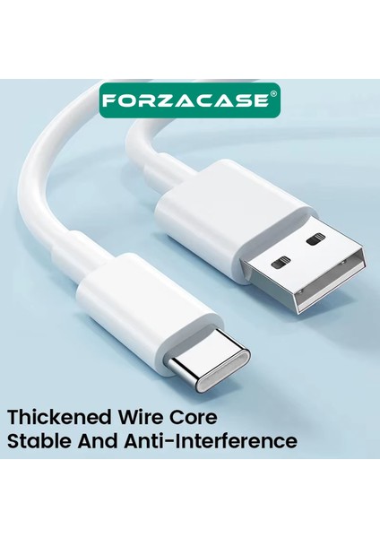 3A Type-C USB Şarj ve Data Kablosu 2 Metre Beyaz - FC965 modelleri