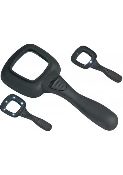 6 Ledli ve Mor Işıklı Büyüteç 60MM