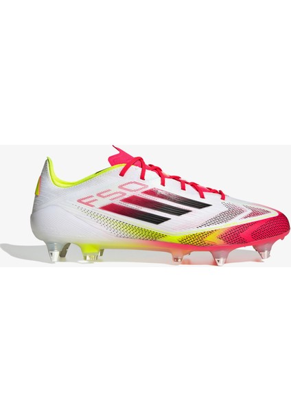 F50 Elite Yumuşak Zemin Erkek Beyaz Çim Saha Kramponu.-