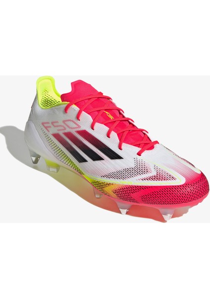 F50 Elite Yumuşak Zemin Erkek Beyaz Çim Saha Kramponu.- fiyatları