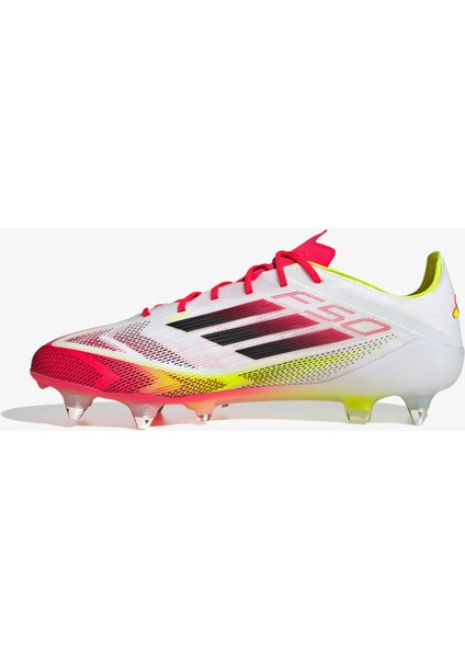 F50 Elite Yumuşak Zemin Erkek Beyaz Çim Saha Kramponu.- fırsatları
