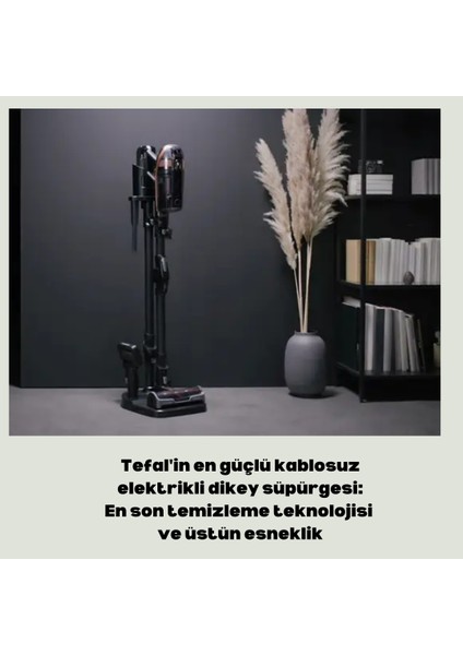 Flex Bataryalı Kablosuz Şarjlı Dikey Süpürge Siyah Bakır modelleri