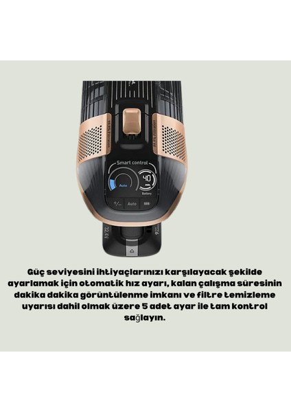 Flex Bataryalı Kablosuz Şarjlı Dikey Süpürge Siyah Bakır fırsatları