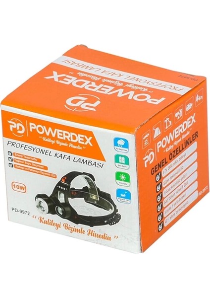 10 W Şarjlı Metal Yağmur Suyu Geçirmez Kafa Lambası - Feneri fiyatları