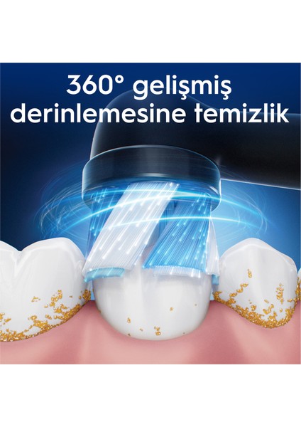 iO Ultimate Clean Siyah Diş Fırçası Yedek Başlığı 6 Adet