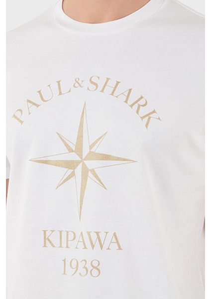 Pamuk Regular Fit Bisiklet Yaka Logo Baskılı T Shirt Erkek T Shirt 2441113 310 indirimleri