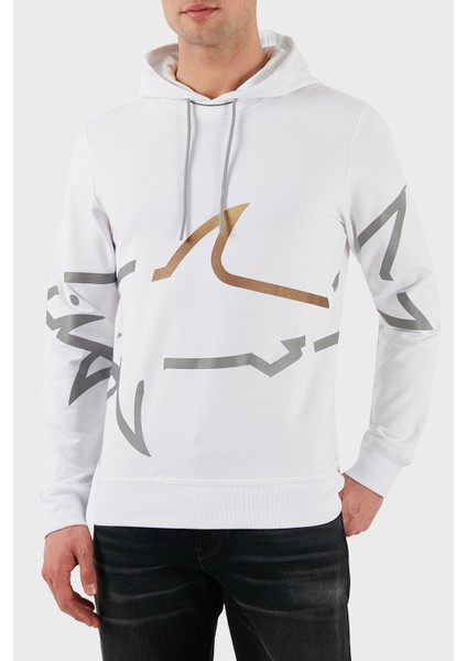 Logo Baskılı Streç Pamuklu Regular Fit Kapüşonlu Sweat Erkek Sweat 24411882 010 modelleri