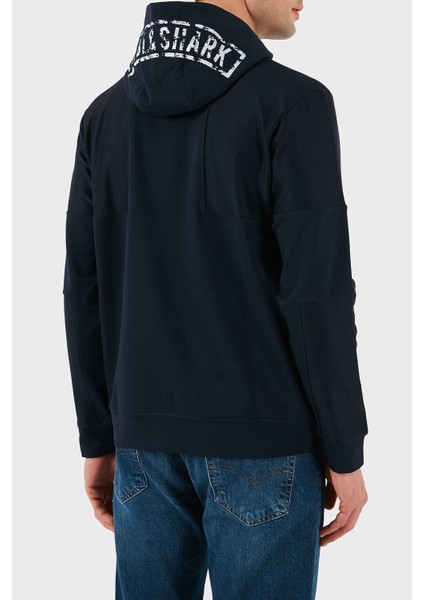 Pamuklu Regular Fit Logo Detaylı Kapüşon Kanguru Cepli Sweat Erkek Sweat 24411912 013 fiyatları