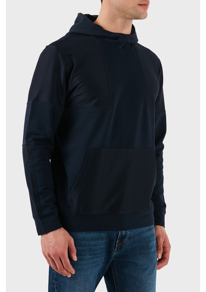 Pamuklu Regular Fit Logo Detaylı Kapüşon Kanguru Cepli Sweat Erkek Sweat 24411912 013 modelleri