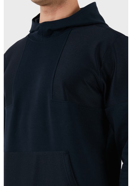 Pamuklu Regular Fit Logo Detaylı Kapüşon Kanguru Cepli Sweat Erkek Sweat 24411912 013 indirimleri