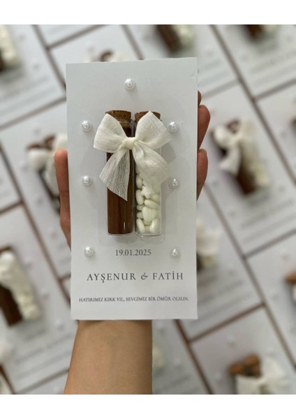 Söz Nişan Nikah Bebek Hediyelik Kartlı Tüp Kahve Mini Şeker 10 adet