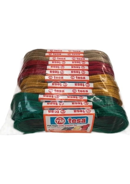 Temsan 12' Li Pvc Kaplama 10 Metre Çelik Çamaşır Ipi