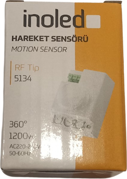 Inoled Hareket Sensörü Rf Tip 360 Derece 1200W - 5134