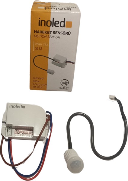 Inoled Hareket Sensörü Mini Tip 120-360 Derece 800W - 5132