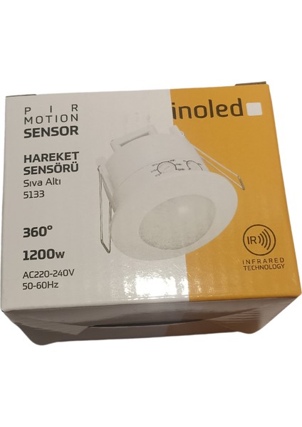 Inoled Hareket Sensörü Sıva Altı 360 Derece 1200W - 5133