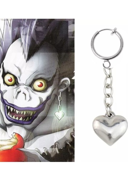 Death Note Anime Ryuk Küpe, Deliksiz Küpe, Sıkıştırmalı Küpe