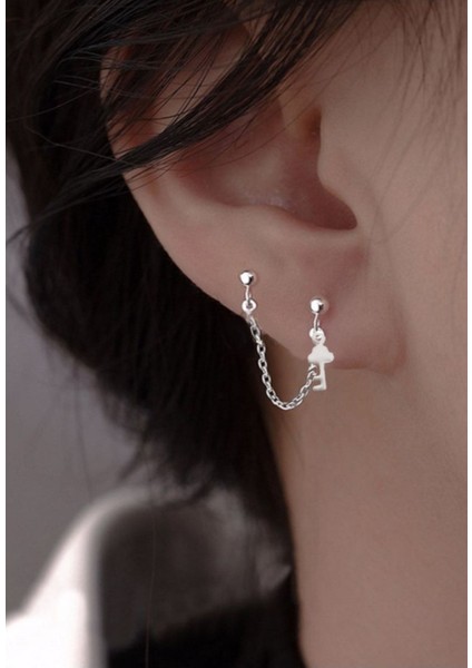 Anahtar İkili Top Kıkırdak Küpe fiyatları